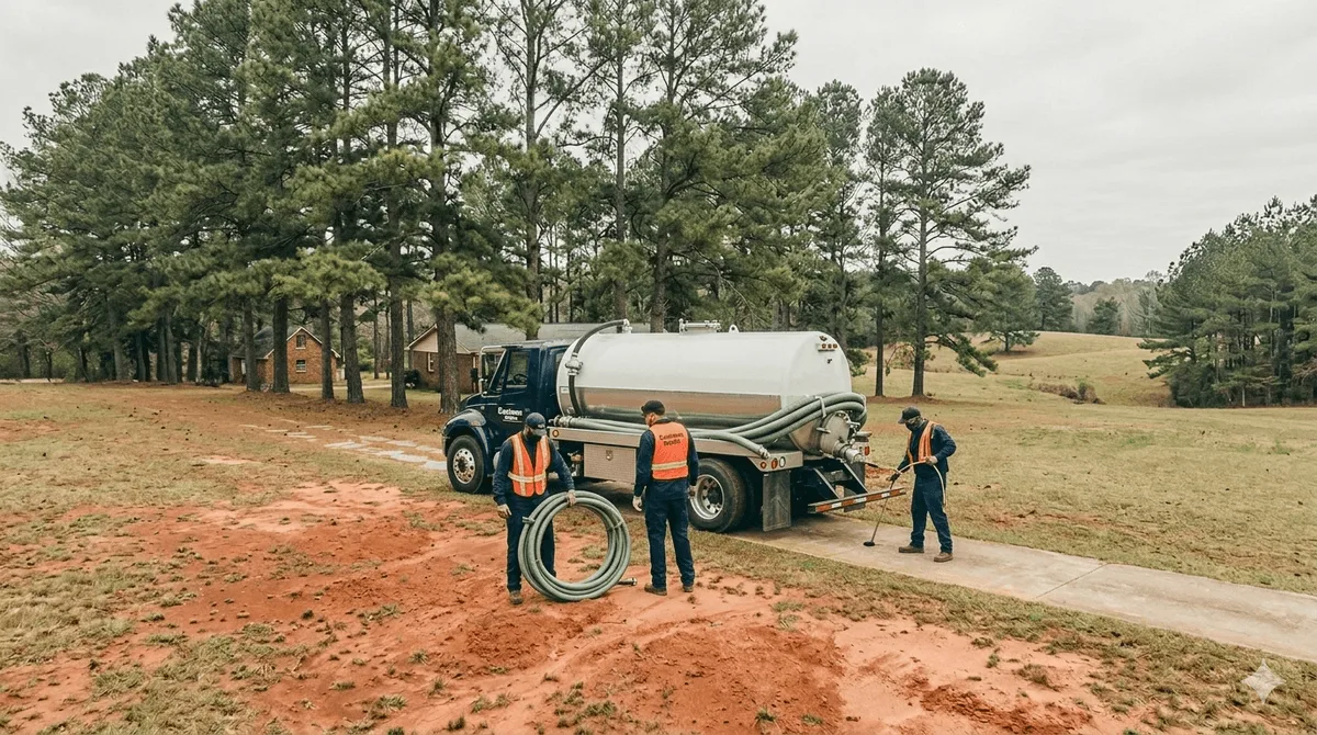 Eastman Septic team on service call
