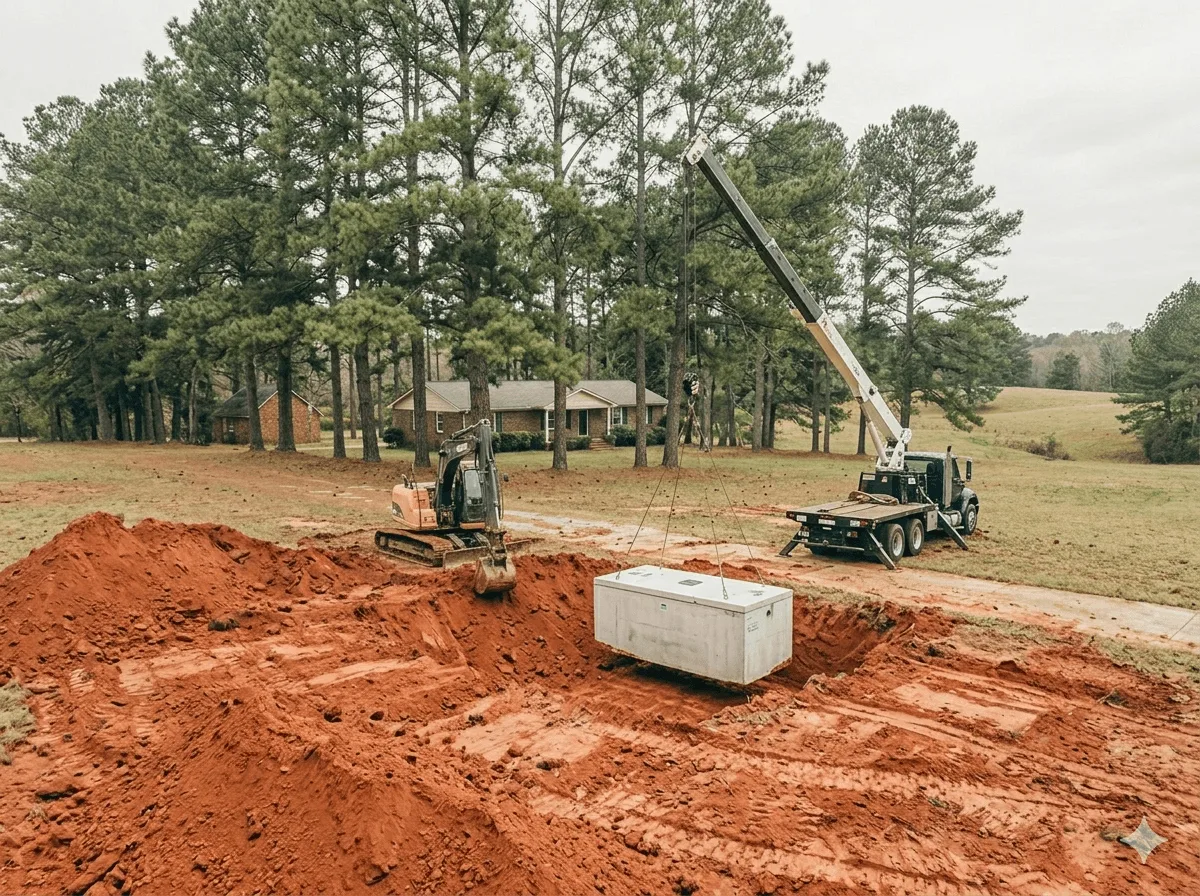 Septic system installation planning