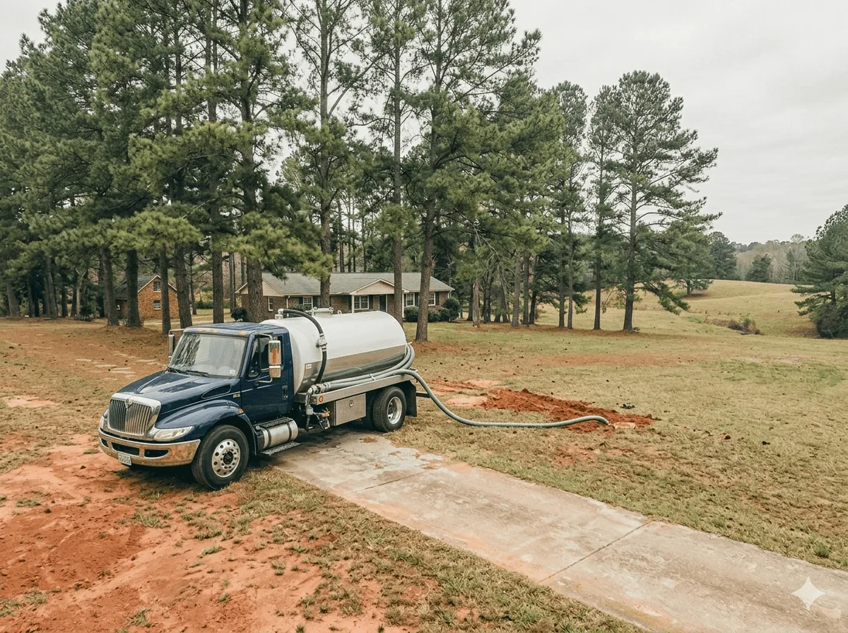 Septic tank pumping service in Eastman, GA